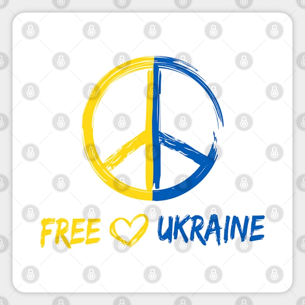 Free Ukraine Magnet by arkitekta